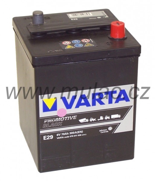 Autobaterie Varta ProMotive BLACK 070011, 6V / 70Ah / 300A č. 1