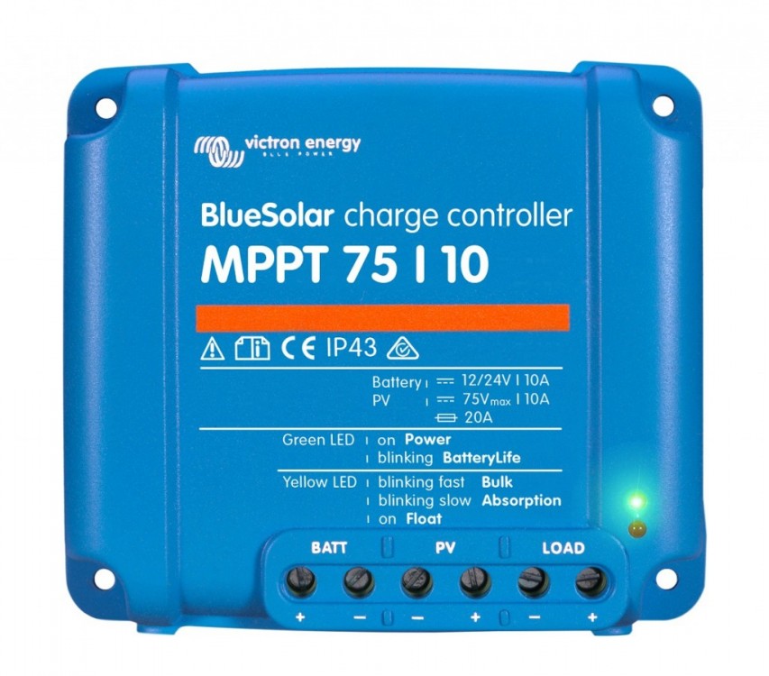 Victron Energy BlueSolar MPPT 75/10, solární regulátor 12/24V 10A 75V č.1