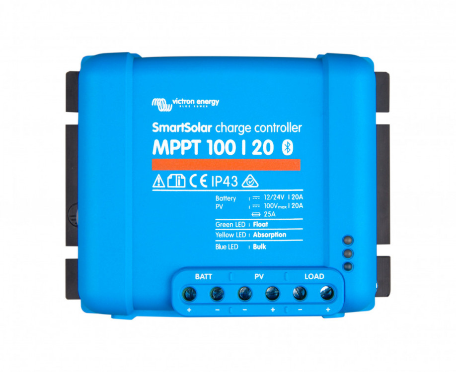 SCC110020160R SMART Solar MPPT 100/20, solární regulátor 12/24/48V 20A 100V s Bluetooth