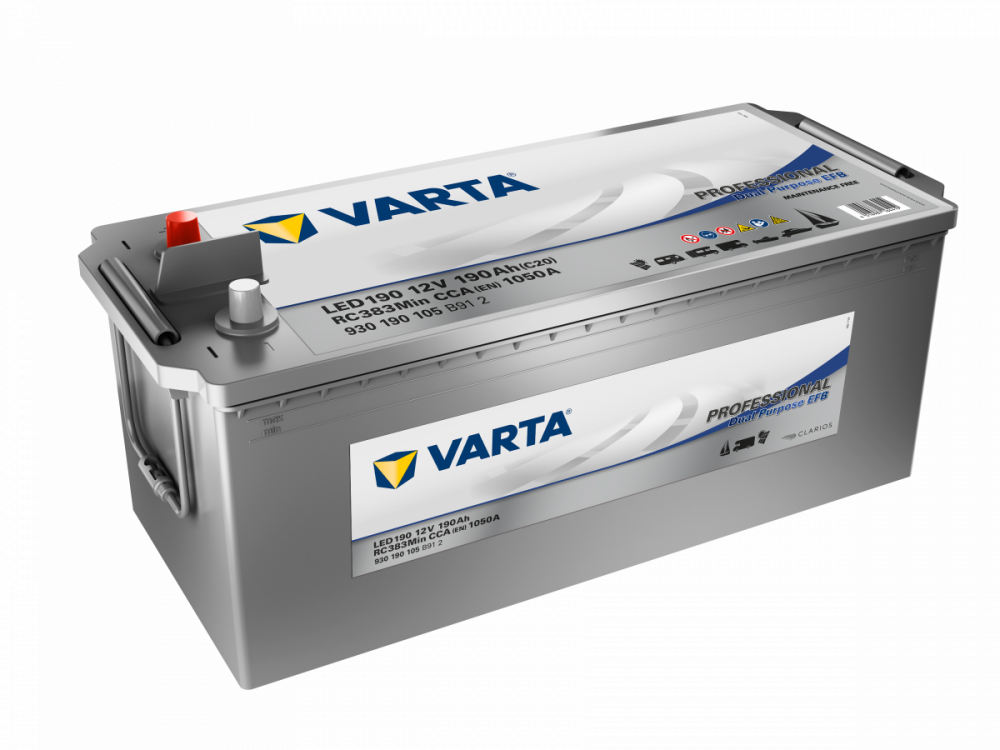 930190 VARTA Professional Dual Purpose EFB 12V 190Ah LED190 č.1