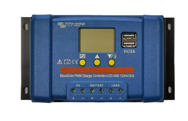 Victron Energy BlueSolar PWM 12/24V 20A LCD+USB č.1