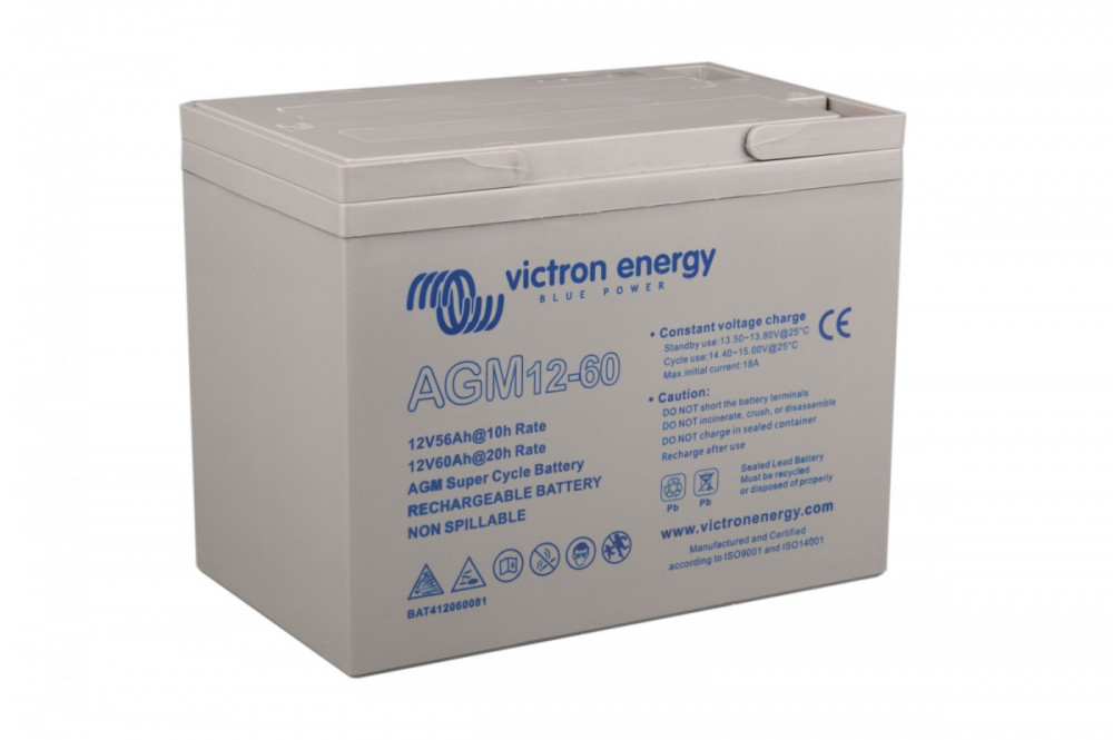 Victron Energy 12V 60Ah AGM Super Cycle BAT412060081 č.1