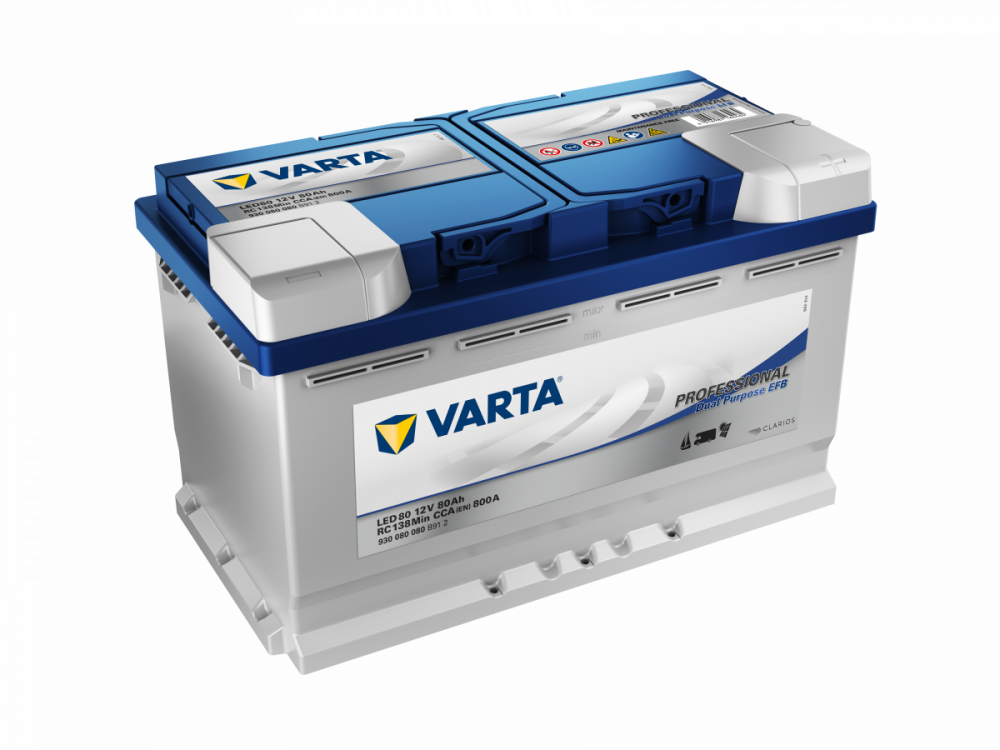 930080 Varta Professional 12V 80Ah 800, LED80