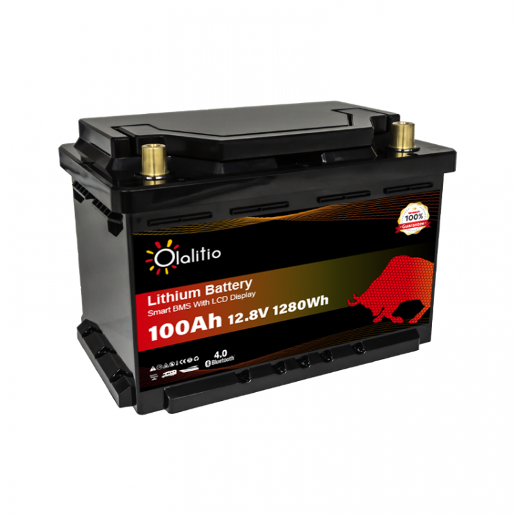 OLALITIO LiFePO4 12,8V/100Ah 1280Wh OLA-12-100SLN3